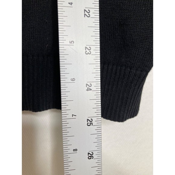 LACOSTE Mens Cotton Knit Jumper Sweater Size Small Black - Picture 5 of 11